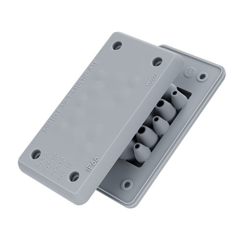 Пластина кабельного ввода IP66 - MH10 F12-1 - Trelleborg Cable Entry Solutions - для кабеля / для электрошкафа / для гигиенических целей
