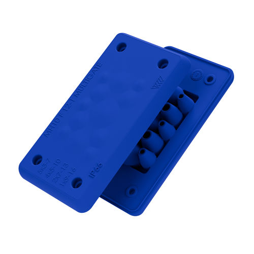 Пластина кабельного ввода IP66 - MH-10 F 12-1 FDA - Trelleborg Cable Entry Solutions - для кабеля / для электрошкафа / для гигиенических целей
