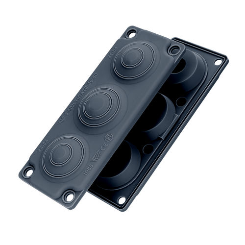 Кабельный проход с защитными материалами от ЭМИ -  MC 3 BLACK EMC - Trelleborg Cable Entry Solutions - IP65 / для кабеля / для электрошкафа