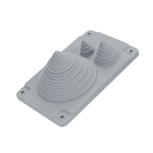 Кабельный проход IP66 - MC 1/3 SOLAR LIGHT GREY UL94 V-0 - Trelleborg Cable Entry Solutions - для кабеля / для электрошкафа