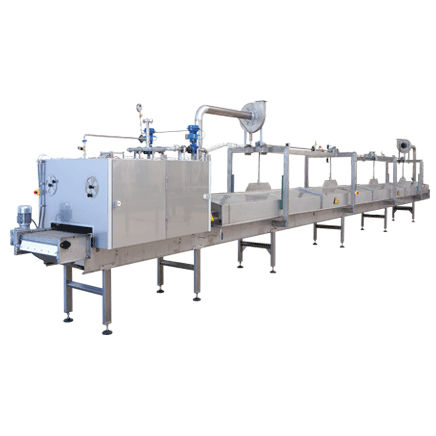 Пастеризатор для макарон - Food Tech S.r.l. - автоматический / контролируемый PLC / линейный