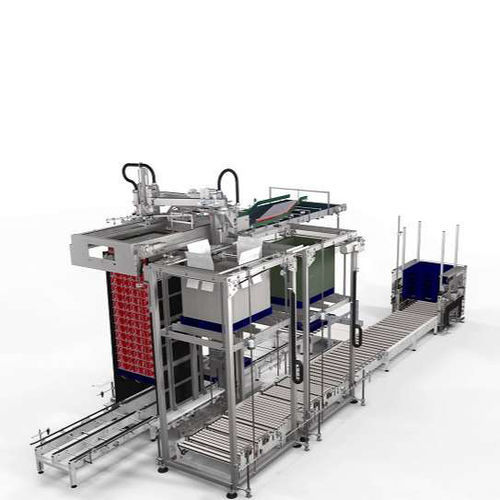 Штабелеразгрузочная машина послойно - Innopal AS H - KHS GmbH - со стойкой / для коробок консервов / для резервуаров из стекла