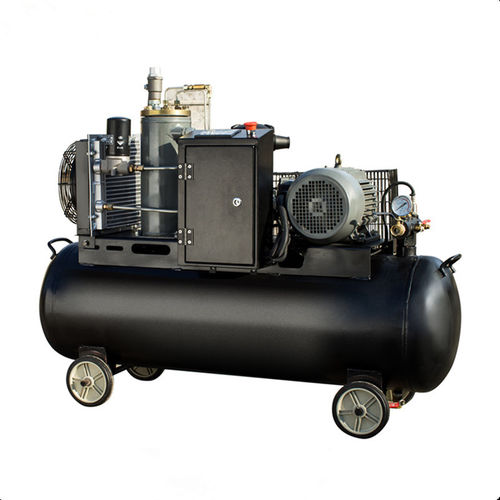 Смонтированный компрессор на резервуаре - AHX series - Guangzhou AirHorse Compressor co., ltd - с 2 винтами / воздушный / с электродвигателем