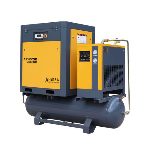Смонтированный компрессор на резервуаре - AHB series - Guangzhou AirHorse Compressor co., ltd - винтовой / воздушный / с электродвигателем