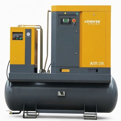 Смонтированный компрессор на резервуаре - AHB series - Guangzhou AirHorse Compressor co., ltd - винтовой / воздушный / электрический