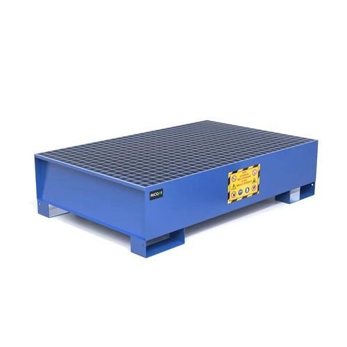 Сборный поддон для бочек - VA200R - Ricomi srl - 2 бочки / высокоуглеродистая сталь / с оцинкованной решеткой