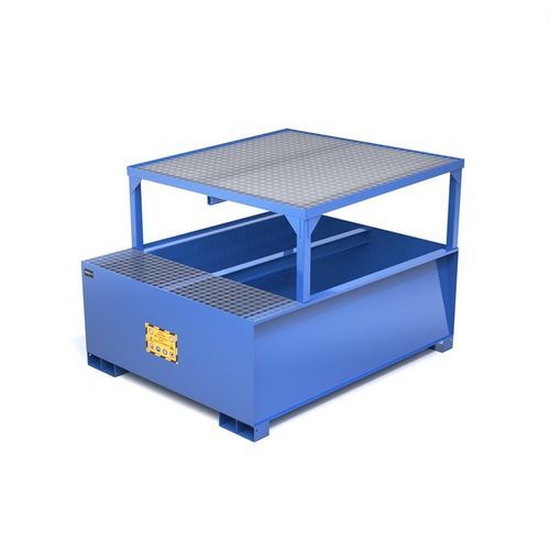 Сборный поддон для контейнера IBC - VA1000RS - Ricomi srl - из гальванизированной стали / с оцинкованной решеткой