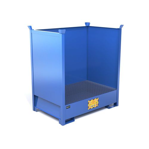 Поддон для удержания протечек для бочек - ECO602 - Ricomi srl - 2 бочки / из стали / штабелируемый