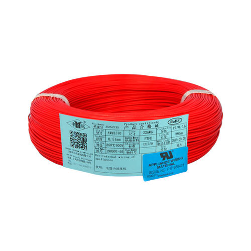 Изолированный электрический провод - UL1570 series - Shanghai Shenyuan High Temperature wire Co., Ltd - из меди / из ПТФЭ / гибкий