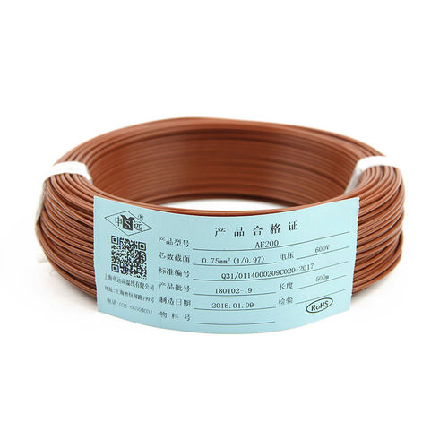Изолированный электрический провод - AF200 series - Shanghai Shenyuan High Temperature wire Co., Ltd - из меди / из ФЭП / гибкий