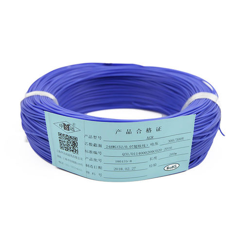Изолированный электрический провод - AGR/JG Series - Shanghai Shenyuan High Temperature wire Co., Ltd - из меди / из силиконового каучука / гибкий