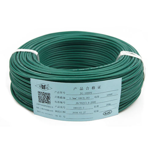 Изолированный электрический провод - JG / JGG series - Shanghai Shenyuan High Temperature wire Co., Ltd - из меди / из силиконового каучука / гибкий