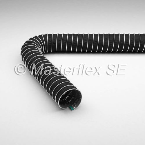 Гибкий шланг для химических продуктов - Master-Clip PTFE H-EL - Masterduct Brasil - для выхлопных газов / покрытый PTFE / для вытяжки дыма