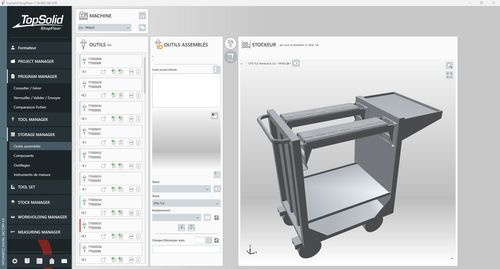 Программное обеспечение управления цехами - TopSolid'ShopFloor - TOPSOLID SAS - для управления инструментальными средствами / промышленное / 3D