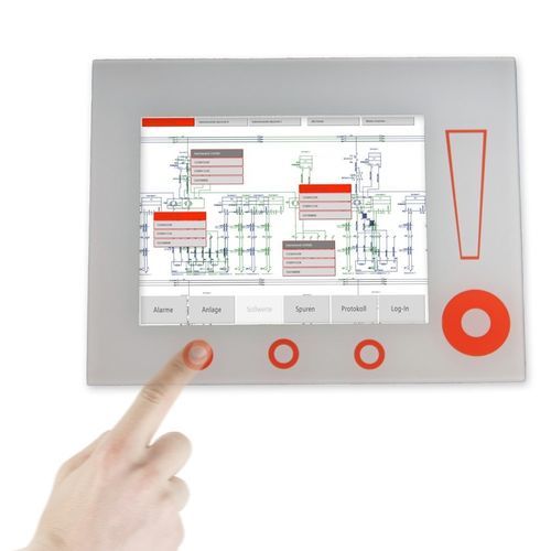 Настенная цифровая клавиатура - Elektrosil GmbH - емкостная / из акрила / из стекла
