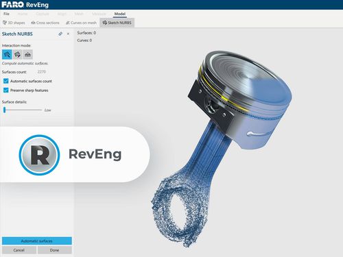 Программное обеспечение ретроинженерии - FARO® RevEngTM - FARO EUROPE - CAO / для разработки / издания