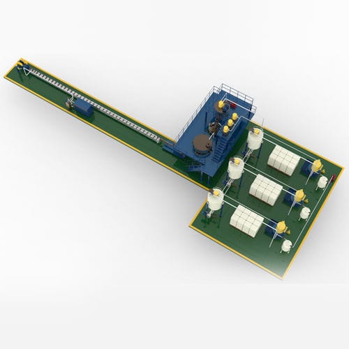 Производственная линия химической продукции - STICK HOT MELT ADHESIVE PRODUCTION LINE - foshan jct machinery ltd - автоматическая / контролируемая PLC / проклейка