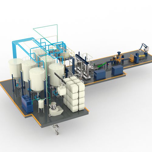 Производственная линия для флана - foshan jct machinery ltd - для строительной площадки