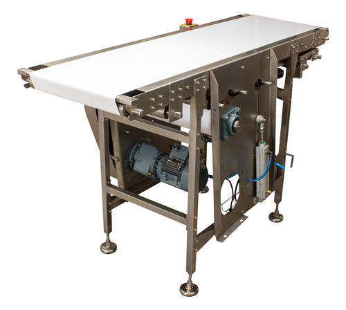 Ленточный конвейер - Oflaz Mechanics And Food Processing Equipment - горизонтальный / прямой / с электродвигателем
