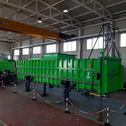 Уплотнитель отходов смешанные отходы - TECNO COSTRUZIONI SRL - стационарный / горизонтальный / с загрузкой сверху