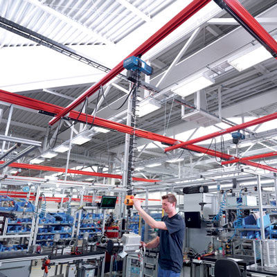 Башенный кран на рейке - KVK - Alexandria Crane Systems - для строительства / для подъема / транспортный