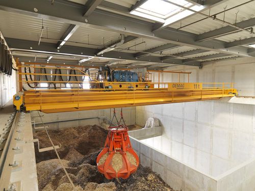 Мостовой кран с грейферным захватом - Alexandria Crane Systems - двухбалочный