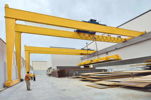 Полукозловой кран на рейке - Alexandria Crane Systems - двухбалочный / электрический