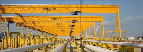 Однобалочный козловой кран - Alexandria Crane Systems - на рейке / для высоких нагрузок