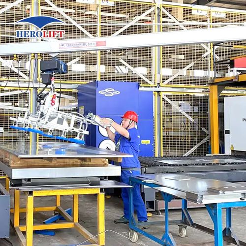 Вакуумная траверса для листового металла - BLA500-6-T - Herolift - для промышленности / регулируемая