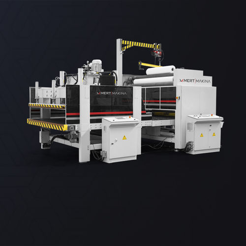 Упаковочная машина контролируемая PLC - M-2300 - MERT MACHINERY - c пленкой / для матрасов / пневматическая