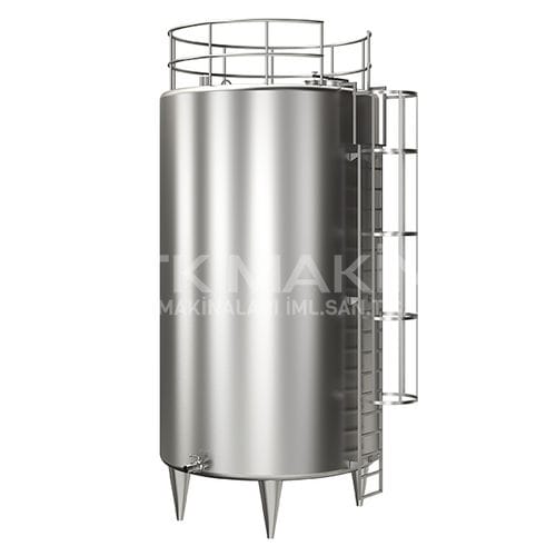 Резервуар для стокирования - STK Makina - молочной сыворотки / цилиндрический / вертикальный