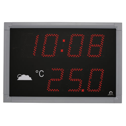 Часы термометр - DT series - MOBATIME Swiss Time Systems - GPS / радио DCF77 / для улицы