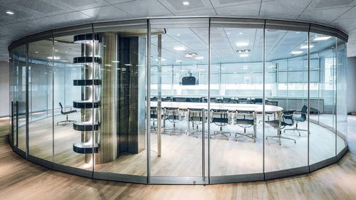 Перегородка для офиса - Gilgen Door Systems AG - раздвижная / гибкая