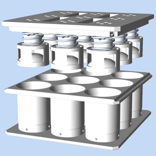Форма для пищевых продуктов для сыра - Laude – A Tetra Pak company - круглая / вертикальная / многорезонаторная