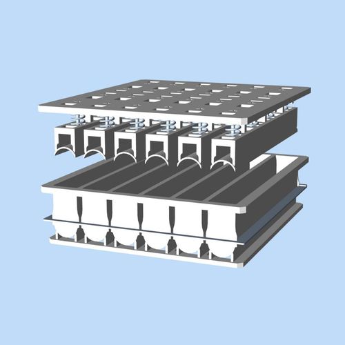 Форма для пищевых продуктов для сыра - Laude – A Tetra Pak company - овальная / горизонтальная / с 6 отпечатками
