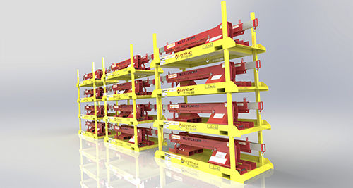 Стеллаж склад для хранения - Shenzhen Liwumei Industrial Equipment Co.,Ltd. - для высоких нагрузок / из стали