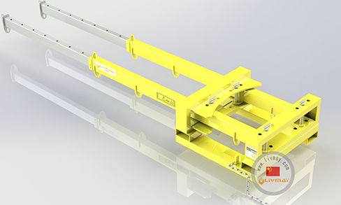 Траверса для установки на вилочном погрузчике - Shenzhen Liwumei Industrial Equipment Co.,Ltd. - для промышленности / телескопическая