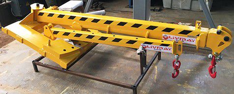 Поворотный кран для вилочного погрузчика - Shenzhen Liwumei Industrial Equipment Co.,Ltd. - для подъема / телескопический / вращающийся