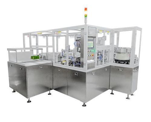 Ротационная машина для позиционирования и обмотки пленкой - GF-2500B - Guangzhou Biaoji Packaging Equipment Co., Ltd. - полностью автоматическая / для упаковки / для пакета с носиком