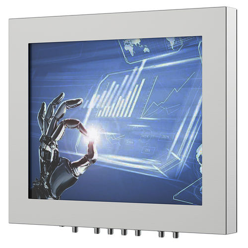 Промышленный панельный ПК - TPC-SR190A - Shenzhen TAICENN Technology Co., Limited - ЖК-монитор / с резистивным сенсорным экраном / со светодиодной подсветкой