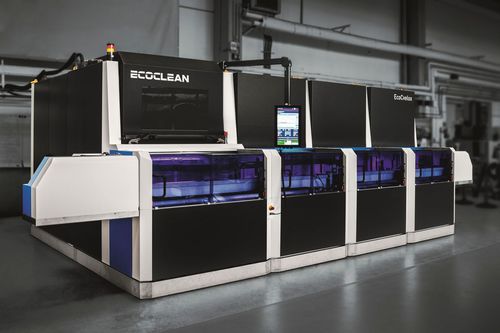 Система очистки струей воды - EcoCvelox - Ecoclean Group - высокое давление / с сушкой / для галтовки