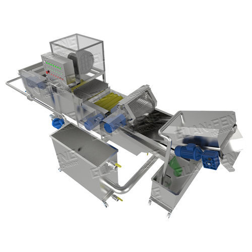Машина для мойки овощей - GQX-M-53 - Zhejiang Guanfeng Food Machinery Co.,Ltd. - для фруктов / ленточная / распылитель