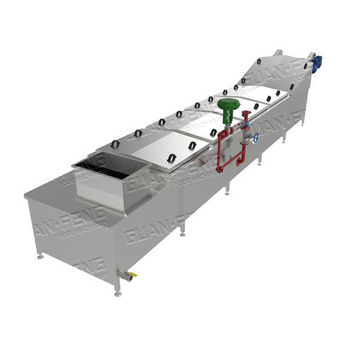 Бланширователь для фруктов и овощей - GLP series - Zhejiang Guanfeng Food Machinery Co.,Ltd. - водоохладитель / из нержавеющей стали / для сельского хозяйства и пищевой промышленности