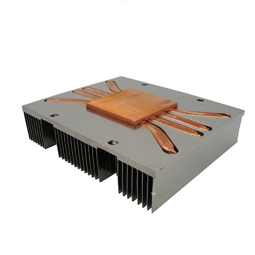 Тепловой радиатор из алюминия - A1626 - Awind heat sink - для телекоммуникационного оборудования / с тепловой трубой