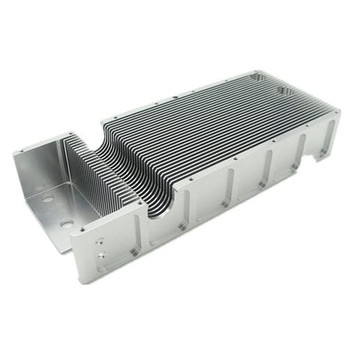 Тепловой радиатор из алюминия - AL 6061 - Awind heat sink - рифленый и нарезной ЧПУ