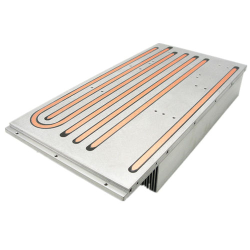 Тепловой радиатор из алюминия - A1592 - Awind heat sink - рифленый и нарезной ЧПУ / для телекоммуникационного оборудования / с тепловой трубой