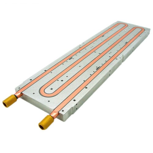 Тепловой радиатор из алюминия - A1645 - Awind heat sink - из меди / с жидкостным охлаждением / рифленый и нарезной ЧПУ