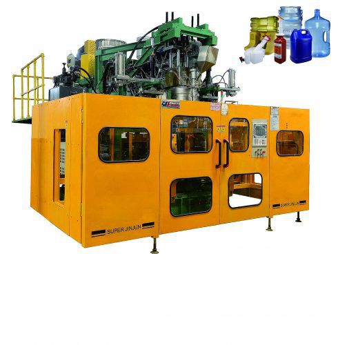 Выдувная формовочная машина для коэкструзии - DKB-10LD - Dongguan JinJun Machinery Co., Ltd. - для бутылок / для контейнера с ручкой / для бочек