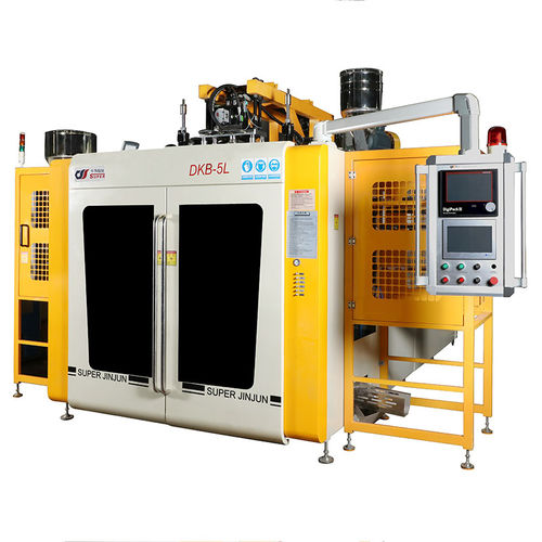 Выдувная формовочная машина для экструзии - DKB-5LD series - Dongguan JinJun Machinery Co., Ltd. - PETG / для пластиковых бутылок / с двойной станцией