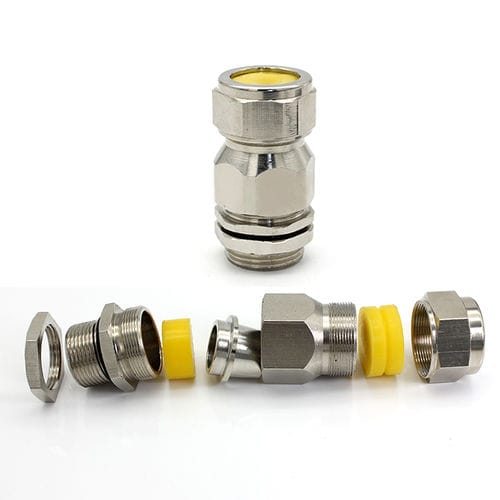 Взрывозащищенная кабельная втулка - JX-6-EX series - YUEQING JIXIANG CONNECTOR CO., LTD - из никелевой латуни / из нержавеющей стали / из латуни